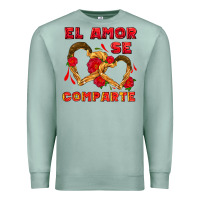 Seafoam el amor se comparte with churros Premium Sweatshirt - AdoDesignShop