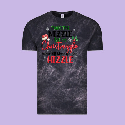 Vintage Tee twas the nizzle  before christmizzle