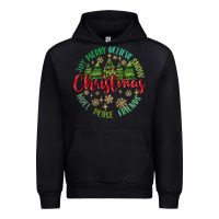 Black Christmas Vibes Urban Hoodie - MaliasSmallBusiness