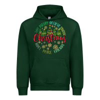 Forest Green Christmas Vibes Urban Hoodie - MaliasSmallBusiness