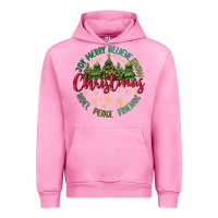 Fuchsia Pink Christmas Vibes Urban Hoodie - MaliasSmallBusiness