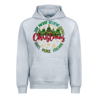 Heather Grey Christmas Vibes Urban Hoodie - MaliasSmallBusiness