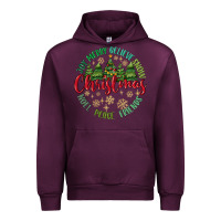 Mauve Wine Christmas Vibes Urban Hoodie - MaliasSmallBusiness