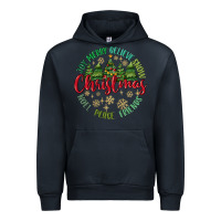 Navy Christmas Vibes Urban Hoodie - MaliasSmallBusiness