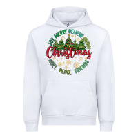 White Christmas Vibes Urban Hoodie - MaliasSmallBusiness