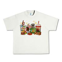 Pistachio Christmas coffee cups with Pug Urban Heavy Tee - RanaPortraitStore