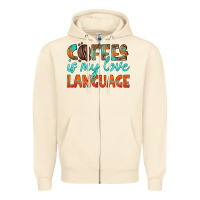 Sandshell coffee is my love language Zipper Hoodie - HRA Design Shop