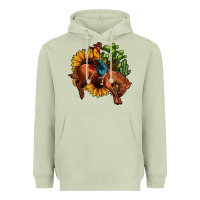Matcha rodeo cowboy sunflower cactus Heavyweight Hoodie - JahusDesignShop