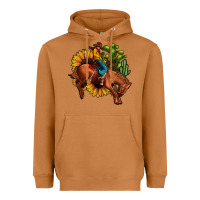 Meerkat rodeo cowboy sunflower cactus Heavyweight Hoodie - JahusDesignShop