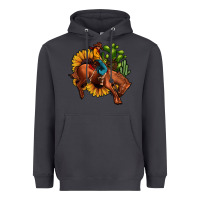 Smoke rodeo cowboy sunflower cactus Heavyweight Hoodie - JahusDesignShop