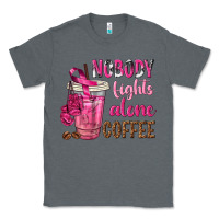 Charcoal Heather Nobody Fights Alone Coffee Classic Tee - texasbilliewilder