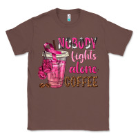 Chestnut Nobody Fights Alone Coffee Classic Tee - texasbilliewilder