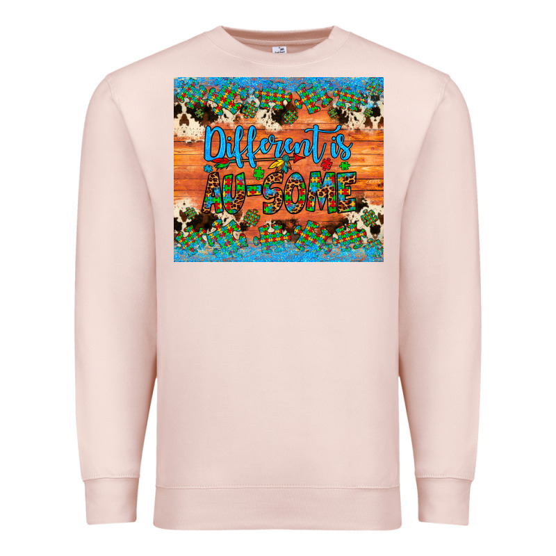 Different Is Au Some Autism Awareness Cowhide Leopard Tumbler Premium Sweatshirt by Artiststas | Teevron