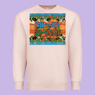 Different Is Au Some Autism Awareness Cowhide Leopard Tumbler Premium Sweatshirt Designed By Artiststas