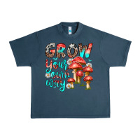 Midnight Navy grow your own way Urban Heavy Tee - texasbilliewilder