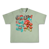 Oil Green grow your own way Urban Heavy Tee - texasbilliewilder