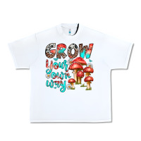 White grow your own way Urban Heavy Tee - texasbilliewilder
