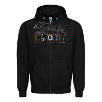 Black beatiful crazy Zipper Hoodie - SublimationCraftShop