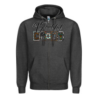 Charcoal Heather beatiful crazy Zipper Hoodie - SublimationCraftShop