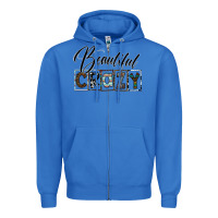 True Royal beatiful crazy Zipper Hoodie - SublimationCraftShop