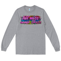 Heather Grey hot mess never stress Long Sleeve Tee - texasbilliewilder