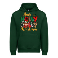 Forest Green have a holly jolly christmas Urban Hoodie - MaliasSmallBusiness