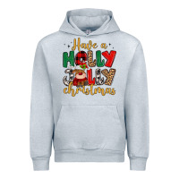 Heather Grey have a holly jolly christmas Urban Hoodie - MaliasSmallBusiness