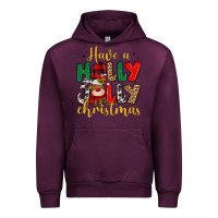 Mauve Wine have a holly jolly christmas Urban Hoodie - MaliasSmallBusiness