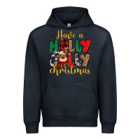 Navy have a holly jolly christmas Urban Hoodie - MaliasSmallBusiness