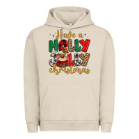 Pigment French Oak have a holly jolly christmas Urban Hoodie - MaliasSmallBusiness
