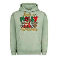 Pigment Oil Green have a holly jolly christmas Urban Hoodie - MaliasSmallBusiness