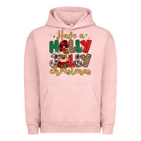 Pigment Salmon have a holly jolly christmas Urban Hoodie - MaliasSmallBusiness