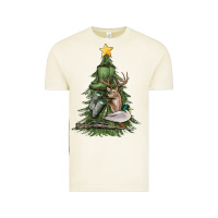 Vintage Arctic hunting christmas tree Vintage Tee - MaliasSmallBusiness
