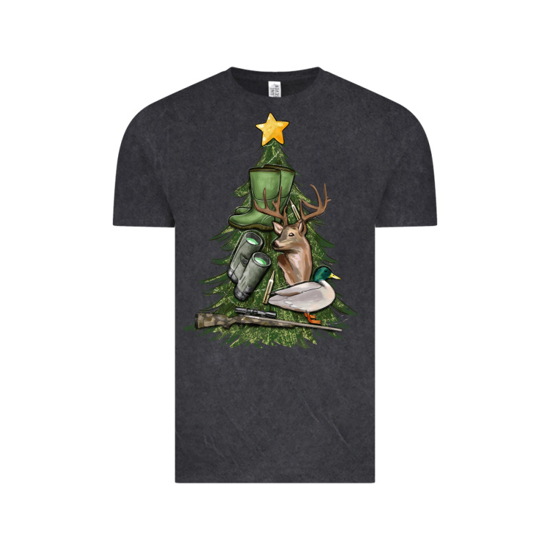 Hunting Christmas Tree Vintage Tee by MaliasSmallBusiness | Teevron