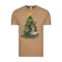 Vintage Coffee hunting christmas tree Vintage Tee - MaliasSmallBusiness