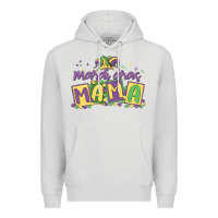 Dove Grey mardi gras mama Premium Hoodie - MaliasSmallBusiness