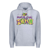 Heather Grey mardi gras mama Premium Hoodie - MaliasSmallBusiness