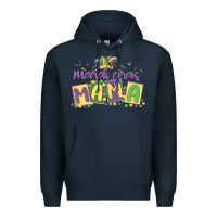 Navy mardi gras mama Premium Hoodie - MaliasSmallBusiness