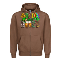 Chestnut Bad and boozy st. patricks day Zipper Hoodie - Neo Western