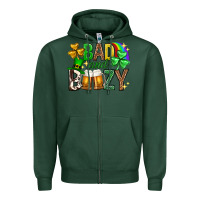 Sports Green Bad and boozy st. patricks day Zipper Hoodie - Neo Western