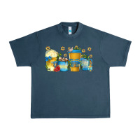 Midnight Navy hanukkah coffee cups Urban Heavy Tee - texasbilliewilder