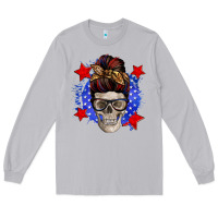 Moon Dust American mom skull Long Sleeve Tee - Zillion Design Studio