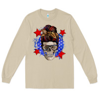 Mushroom American mom skull Long Sleeve Tee - Zillion Design Studio