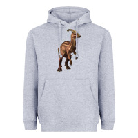Heather Grey parasaurolophus Heavyweight Hoodie - Artiststas