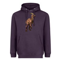 Plum parasaurolophus Heavyweight Hoodie - Artiststas
