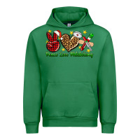Emerald Peace love Phlebotomy Christmas Urban Hoodie - NancyCooperArtShop