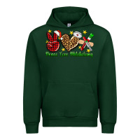 Forest Green Peace love Phlebotomy Christmas Urban Hoodie - NancyCooperArtShop
