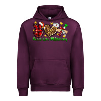 Mauve Wine Peace love Phlebotomy Christmas Urban Hoodie - NancyCooperArtShop