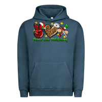 Pigment Midnight Navy Peace love Phlebotomy Christmas Urban Hoodie - NancyCooperArtShop