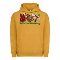 Pigment Peanut Butter Peace love Phlebotomy Christmas Urban Hoodie - NancyCooperArtShop